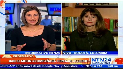 Acuerdo de paz entre Gobierno y las FARC "nos ilusiona" a todo colombiano: Marta Lucía Ramírez a NTN24