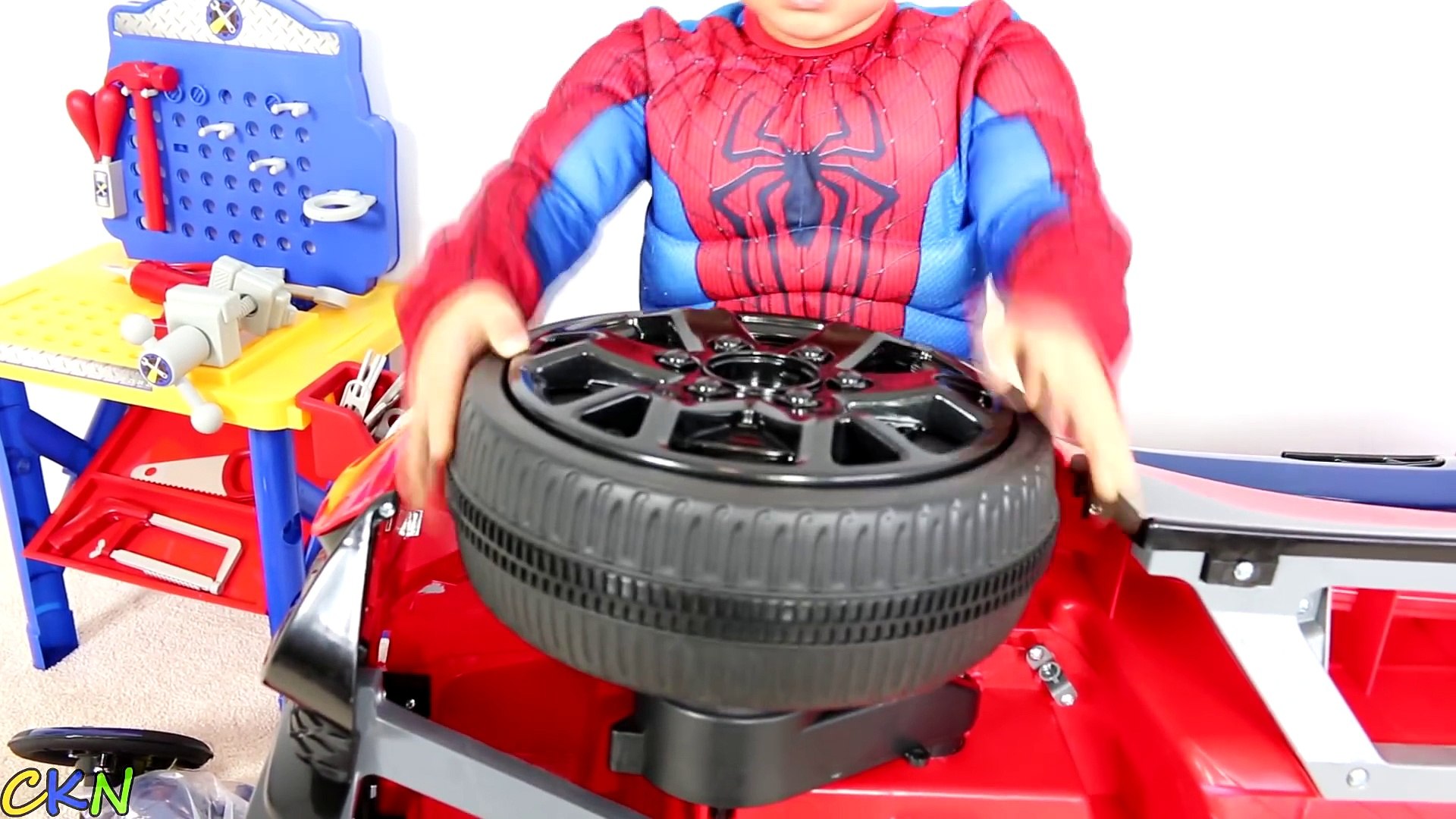 6 volt spiderman supercar