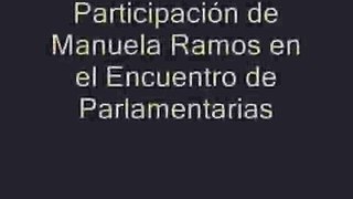 Participación de Manuela Ramos en el Encuentro de Parlamentarias 15 y 16 de junio