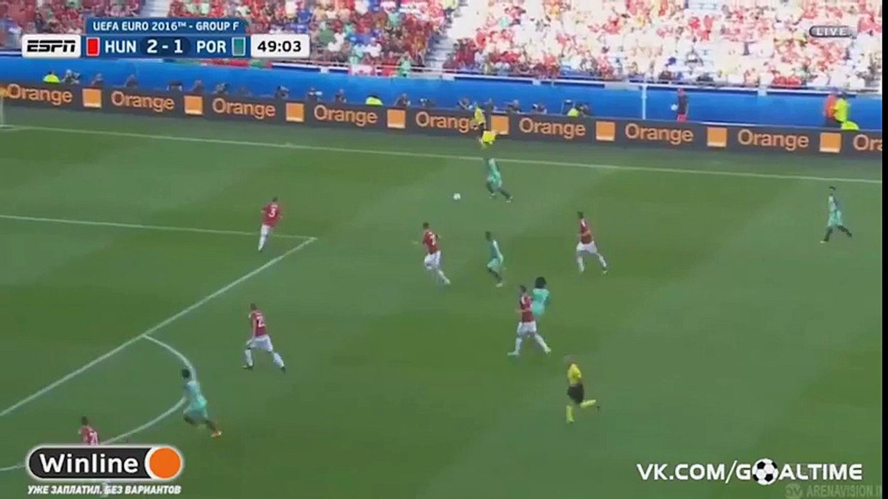 Cristiano Ronaldo Backheel Goal vs Hungary - 22 06 16 - Euro 2016 HD -