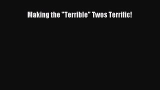 Read Making the Terrible Twos Terrific! PDF Online