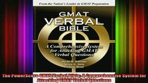 READ FREE FULL EBOOK DOWNLOAD  The PowerScore GMAT Verbal Bible A Comprehensive System for Attacking GMAT Verbal Full Free