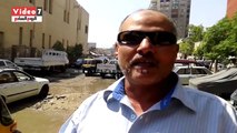 بالفيديو .. الصرف الصحى يهدد حوائط مترو فيصل.. المياه تغلق الشارع الرئيسى