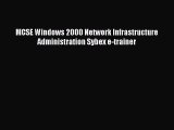 Download MCSE Windows 2000 Network Infrastructure Administration Sybex e-trainer Ebook Free
