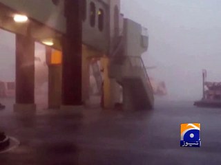Lahore Rains affected flights schedule -22 June 2016