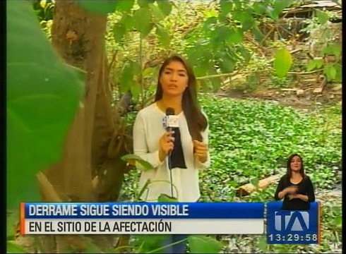 Derrame de combustible sigue siendo visible en el sitio de la afectación