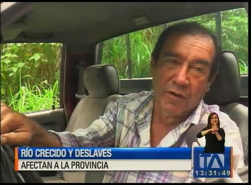 Rio crecido y deslaves afectan a Morona Santiago
