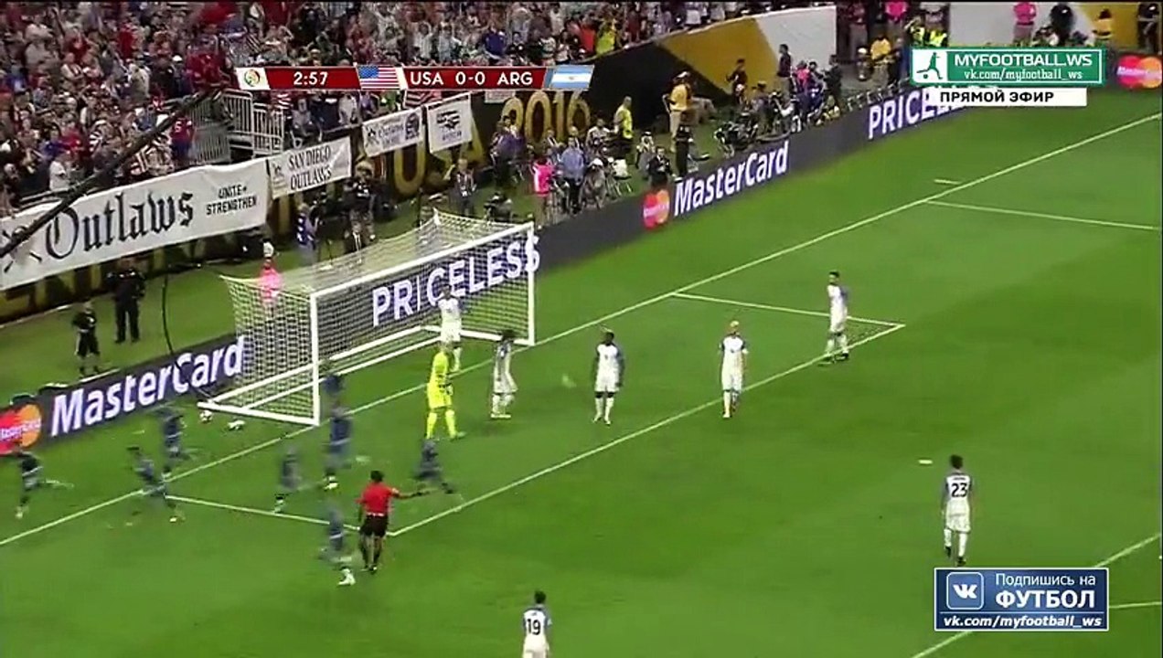 Ezequiel Lavezzi Goal - USA 0 - 1 Argentina - Copa America Centenario - 21.06.20