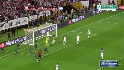 Ezequiel Lavezzi Goal - USA 0 - 1 Argentina - Copa America Centenario - 21.06.20