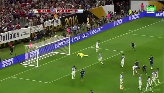 0-2 Leo Messi Free-Kick Goal HD - USA 0-2 Argentina | Copa America Centenario | 21.06.2016 HD