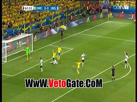 هدف ملغى لـ السويد امام بلجيكا بسبب التسلل