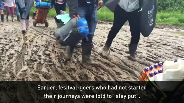 Glastonbury Festival kicks off despite mud and delays