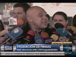 Chuo Torrrealba denunció irregularidades en el proceso de validación de firmas