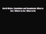 Read Books North Wales Llandudno and Snowdonia: What to See | Where to Go | What to Do Ebook