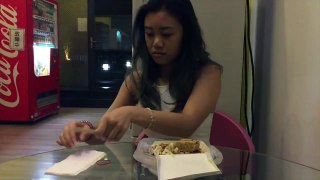 Cynthia Eating Stinky Tofu 臭豆腐 Chou Dou Fu