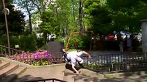 Skateboarder Shows Amazing Tricks While Skateboarding