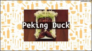 Recipe Peking Duck