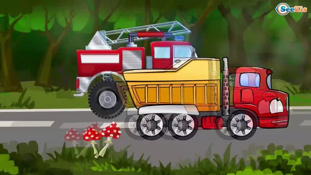 Akıllı Arabalar - Kamyon, Ekskavatör ve Vinç - Eğitici Çizgi Film - Türkçe İzle