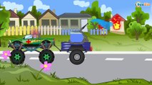 Les véhicules de secours - Voiture de police, Camion de pompiers - Vidéo éducative pour les enfants