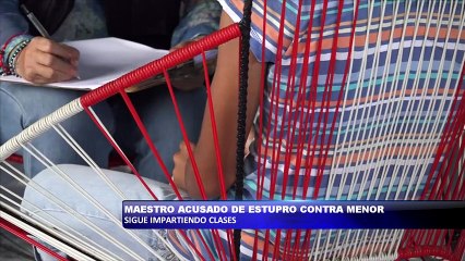 Maestro acusado de estupro contra menor sigue impartiendo clases