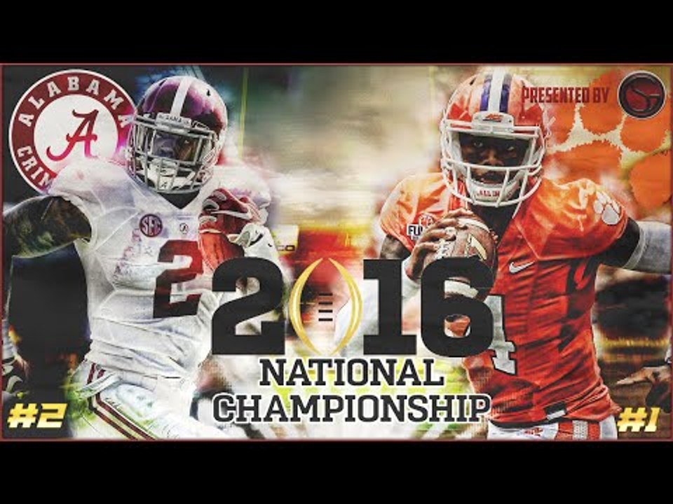 2015 College Football Playoff National Championship | #1 Clemson vs #2 Alabama | NCAA Football 16