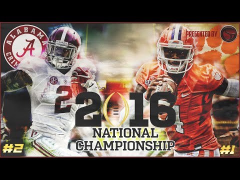 2015 College Football Playoff National Championship | #1 Clemson vs #2 Alabama | NCAA Football 16