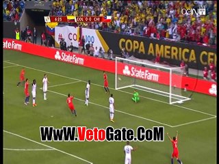 "أرانجويز"يتقدم بالهدف الاول لـ تشيلى فى كولومبيا