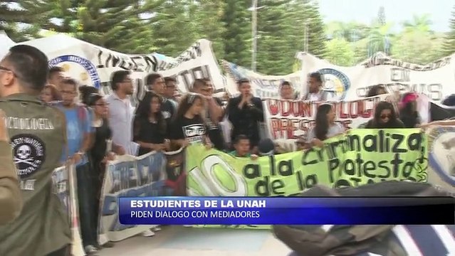 Estudiantes de la UNAH piden dialogo con mediadores
