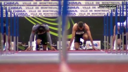 110m haies, Montreuil, 7 juin 2016 (victoire de Pascal Martinot-Largarde)