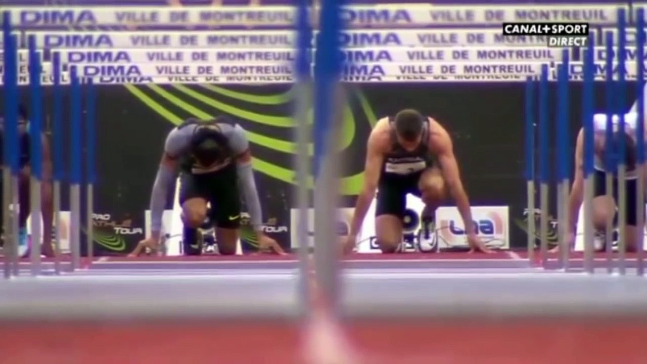 110m haies, Montreuil, 7 juin 2016 (victoire de Pascal Martinot-Largarde)