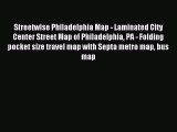 Download Streetwise Philadelphia Map - Laminated City Center Street Map of Philadelphia PA