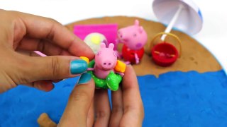 Peppa Pig Play Doh Holiday Toy English episode At The Beach ep  cartoon inspired