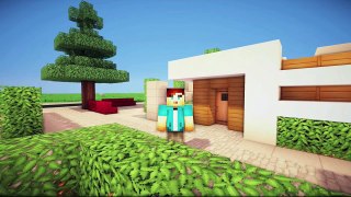 [Tutorial] Minecraft Modern House 8x8 (Plot) HD
