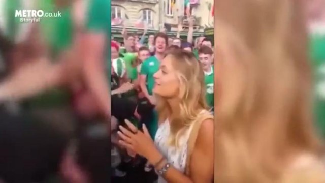 Musa da Euro! Torcedores da Irlanda fazem 'serenata' para francesa