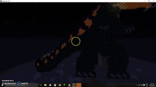 Godzilla pixel art minecraft / DAVID SPINOSAURUS