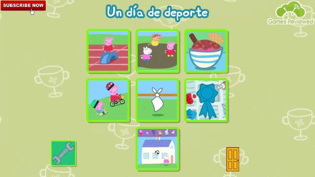 Peppa Pig in Español Un día de deporte Application Peppa Carreras de Obstaculos Game Playthrough