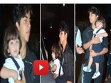 Picture of the day : Shah Rukh Khan's Son Aryan spotted With Little Abram At Airport