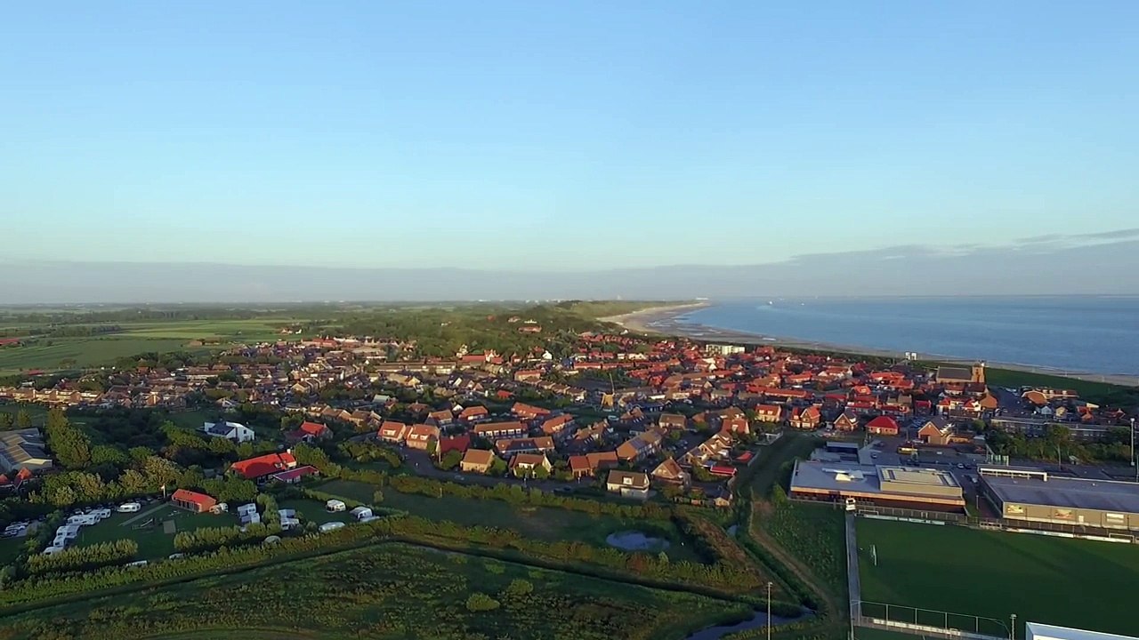 Zoutelande on a nice sunny evening. Phantom 3 advanced