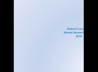 Global D-Limonene Market Research Report 2016