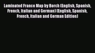 Read Laminated France Map by Borch (English Spanish French Italian and German) (English Spanish