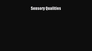 Download Sensory Qualities PDF Online