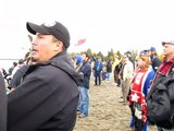 Paddle for Wild Salmon landing at Jericho Beach, Vancouver BC Oct 24 2010