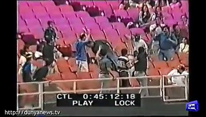 Shahid Afridi And Wasim Akram Memorable Double Wicket Match