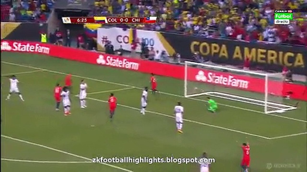 All Goals HD - Colombia 0-2 Chile Euro .2016 HD