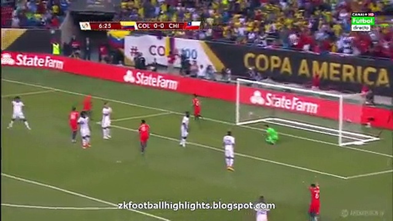 All Goals & Highlights HD | Colombia 0-2 Chile USA 2016