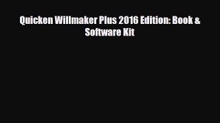 Download Quicken Willmaker Plus 2016 Edition: Book & Software Kit PDF Free