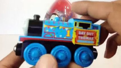 Скачать видео: Thomas and Friends Train, Big Disney Cars Lightning McQueen Surprise Eggs and Tow Truck Mater