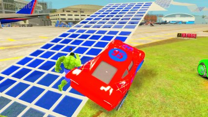 Disney PIXAR cars Lightning McQueen style Spider Man and Hulk Nursery Rhymes Children s Songs