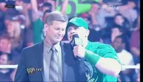 John Cena making fun of john laurinaitis and make him crazy very funny video