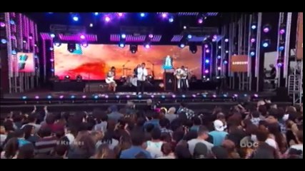 DNCE performing ''Toothbrush'' on Jimmy Kimmel Live!